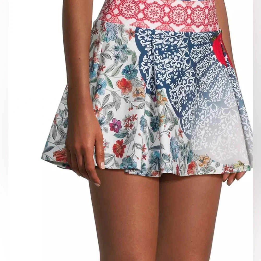 Johnny Was Tango Pleated Tennis Skirt Size XL Color Multi - Picture 4 of 10
